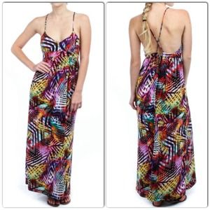 Abstract maxi dress