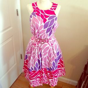 Pink and purple dress