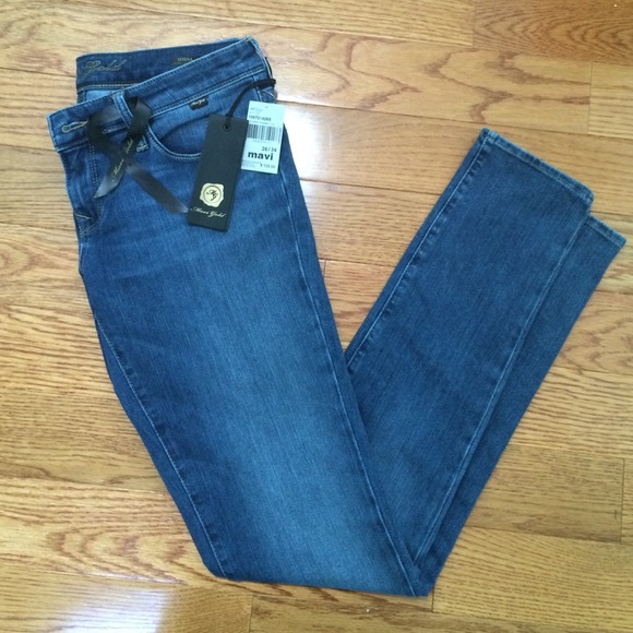 Mavi "Serena" Mid Gold Wash Low Rise Jeans