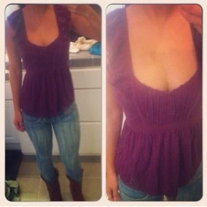💜 Purple H&M top 💜
