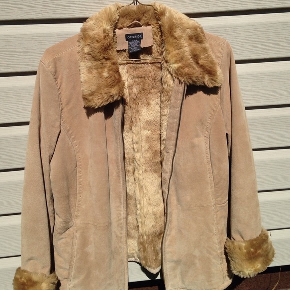 EUC. Suede Winter Jacket.