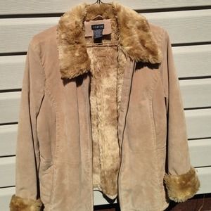 EUC. Suede Winter Jacket.