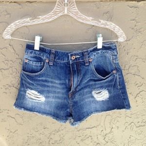 High Waisted Denim Shorts