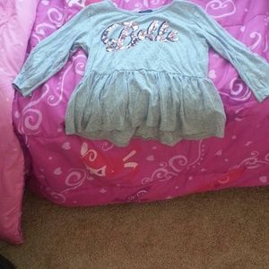 Girls grey Belle shirt size L