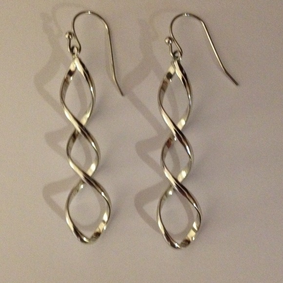 Lia Sophia silver twist earrings