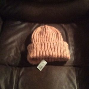 Pink cold weather hat