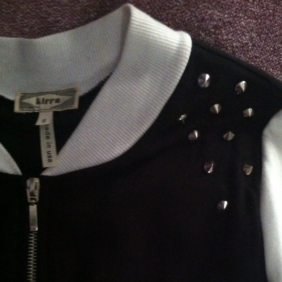 Black and White Studded Jacket