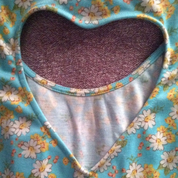 Yellow and Blue Flower Pacsun Top