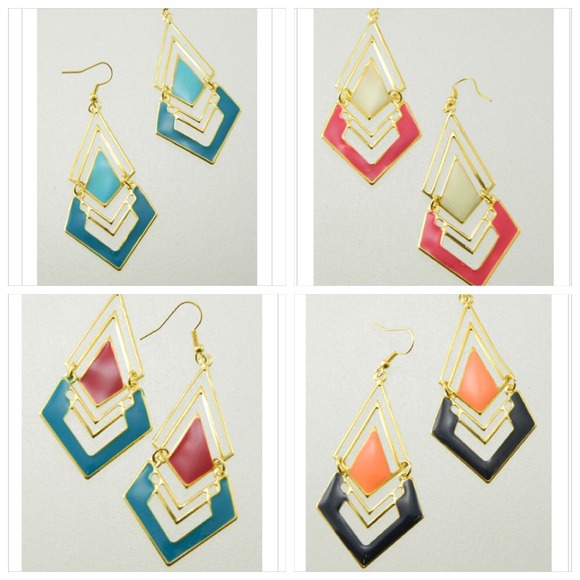 Double Diamond Earrings