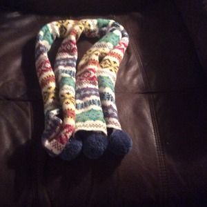 Multi-colored cotton scarf