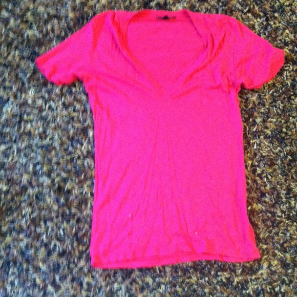 Pink vneck