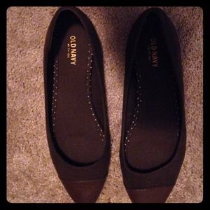 Brown old navy flats.