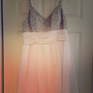 Pretty in white dress.