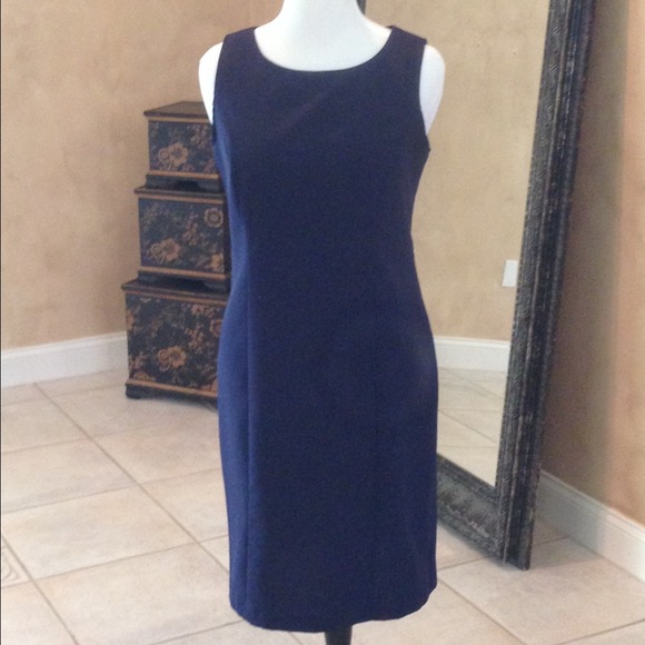 Navy blue sheath dress