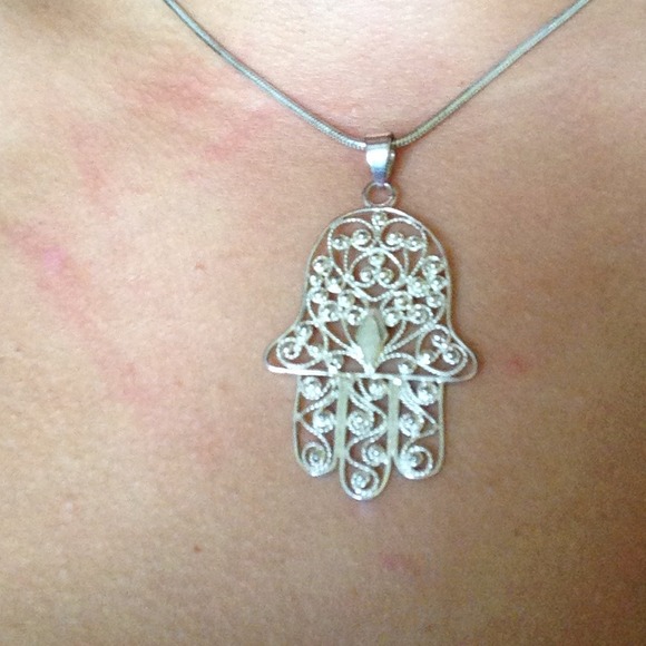Silver Hamsa pendant