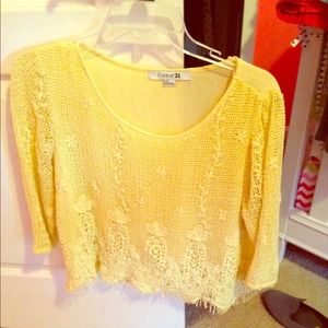 Lace crop top