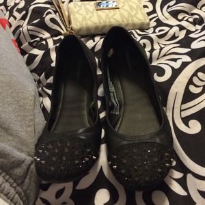 Never worn studded flats