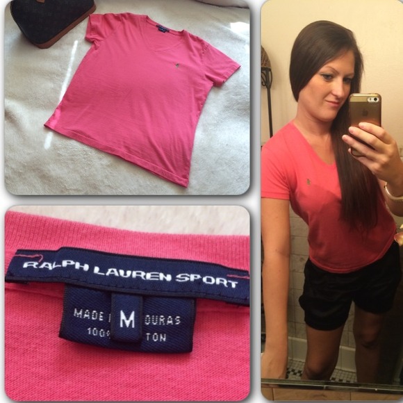 💕RALPH LAUREN coral T-shirt💕