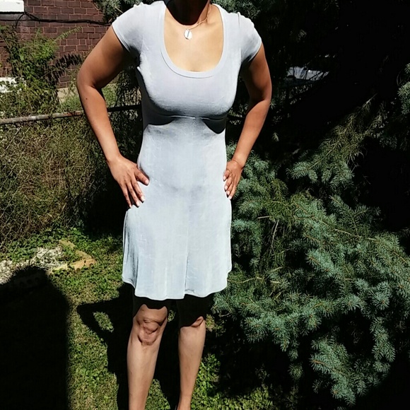 Lovely Gray-blue Dress - Picture 4 of 4