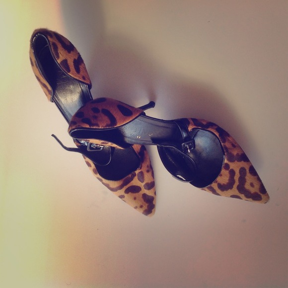 Leopard calf hair Valentino Heels
