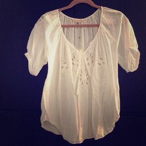 Rebecca Taylor Floral peasant blouse size 4