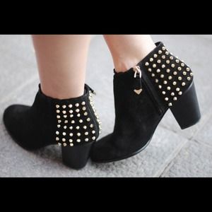 Zara studded leather booties