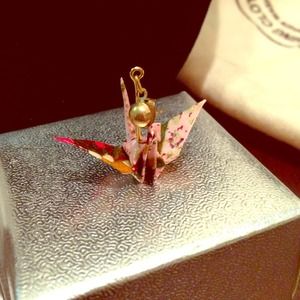 Hand made Bird Origami Earrings from Japan