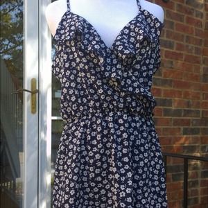 New without Tags Navy Blue Floral Dress