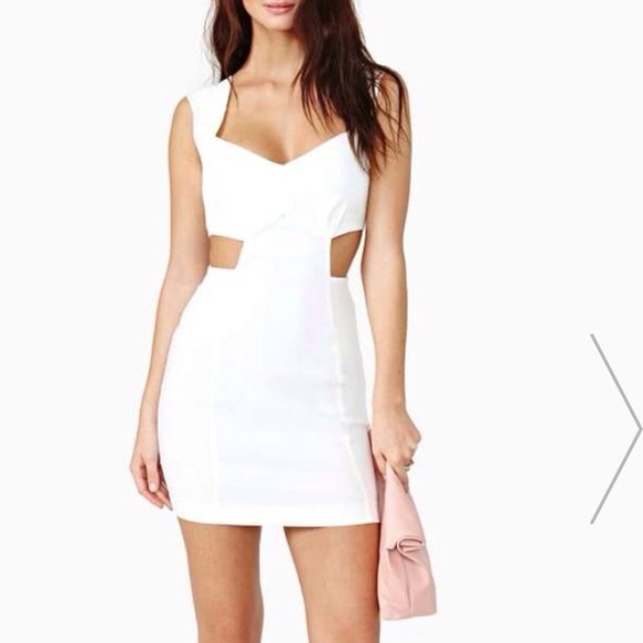 Nasty Gal white bodycon