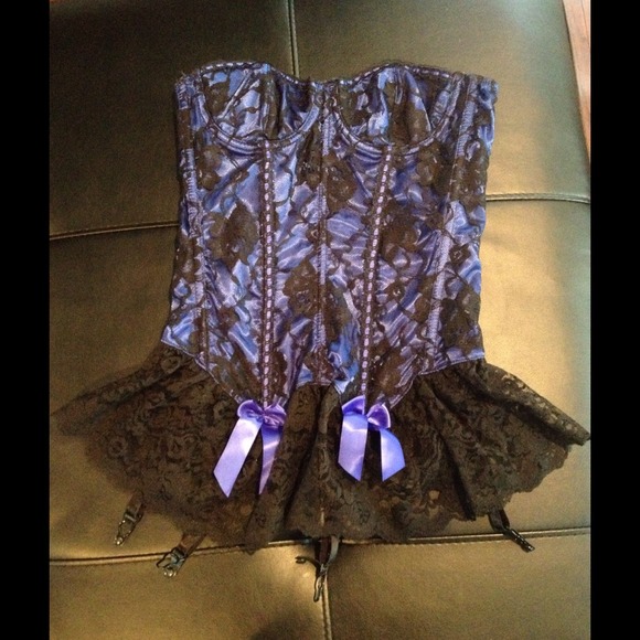 Frederick's of Hollywood lace corset lingerie