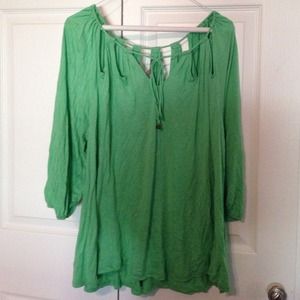 Green Anthropologie top