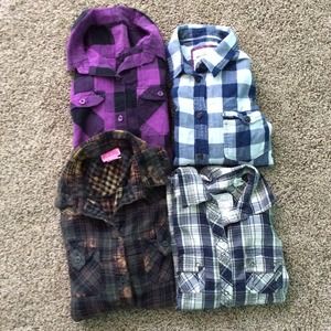 Bundle of Four Flannels