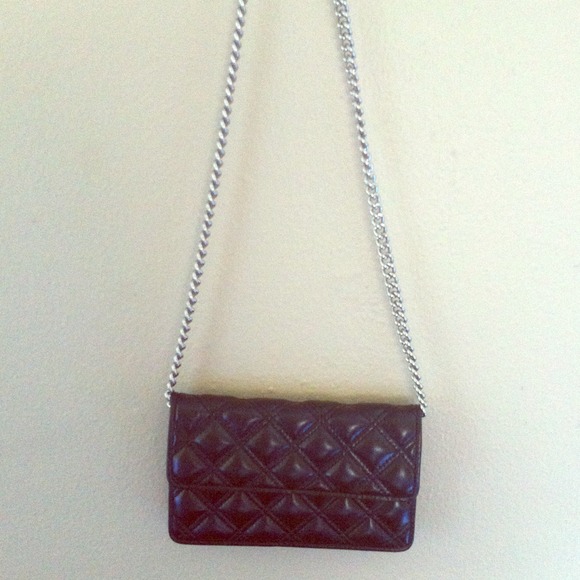 Marc Jacobs clutch hand bag with sterling chain!
