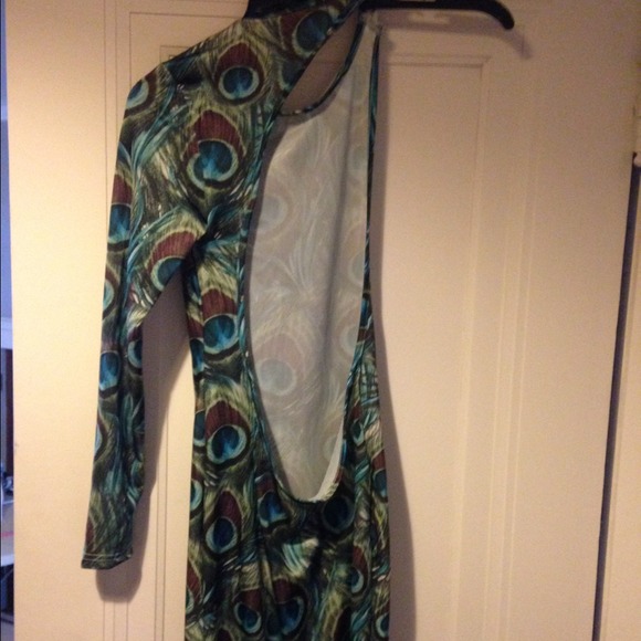Price drop ❗️Peacock dress one arm