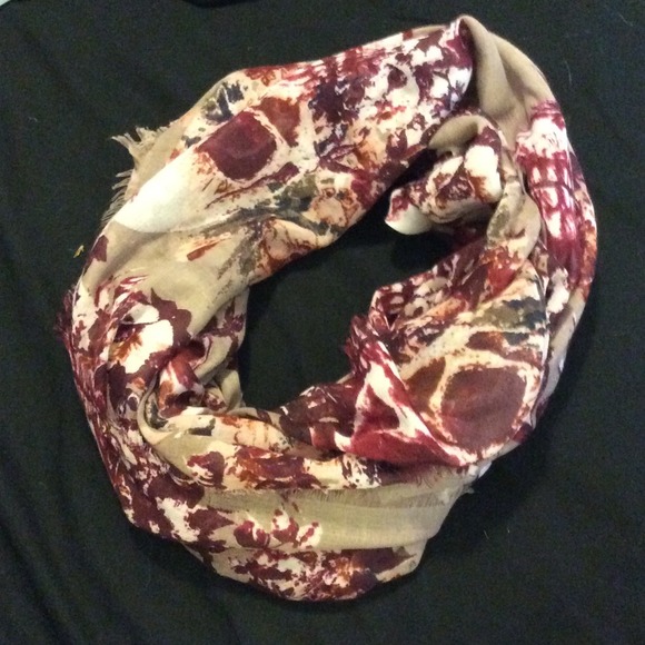 Floral and skull scarf