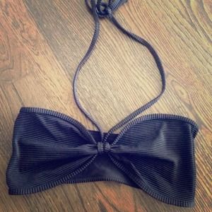 American Apparel Rib Bandeau Bikini Top NWOT