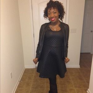 Quilted skater dress