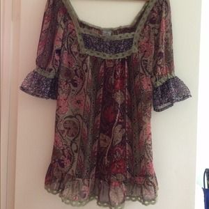 Bohemian long shirt