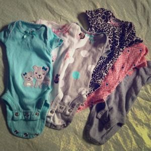 *SOLD* Baby girl onsie lot