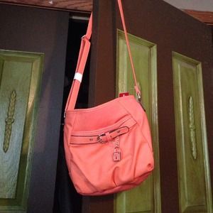 Orange cross body/shoulder bag