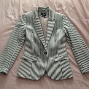 H&M striped blazer