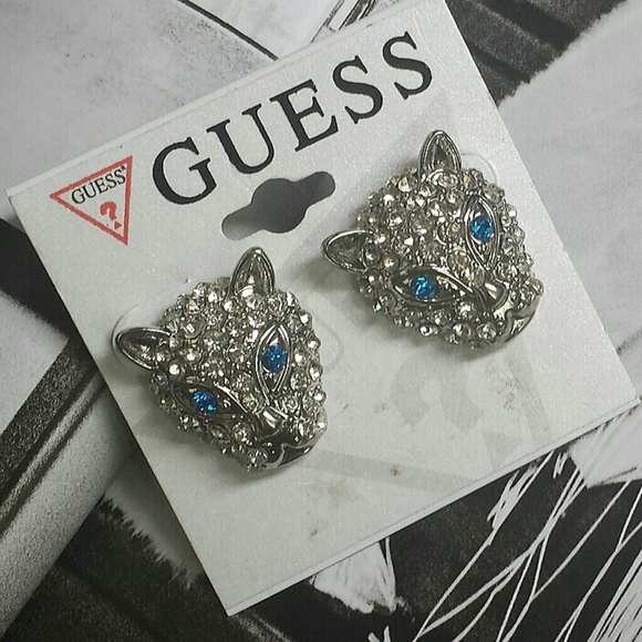 GUESS Tiger stud earrings**