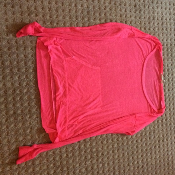 Loose, Pink Long sleeved top