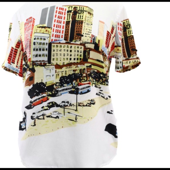 ➕sold➕Nwt unique equipment top! - Picture 2 of 3