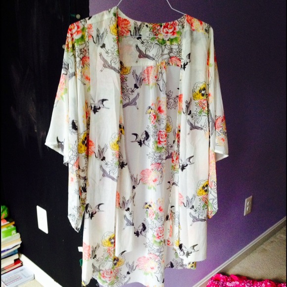 forever 21 floral kimono