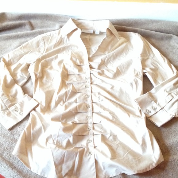 NY & Co. 3/4 sleeve button down shirt *sold*