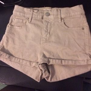beige high waisted shorts(from garage)