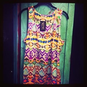 Tulle brand Racer back tank