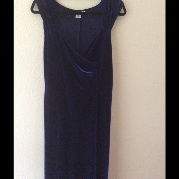 Navy Blue velvet dress
