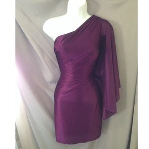 $16 BUY NOW! LAST DAY!Purple one sleeve dress